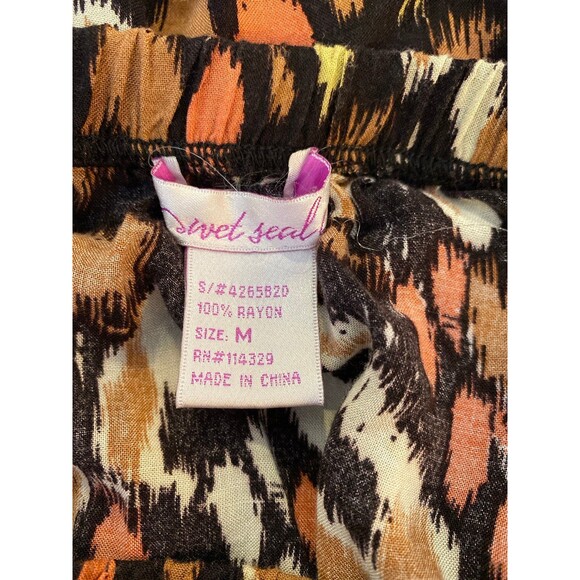 Wet Seal Dress Sz Medium Animal ? Cheetah Print Strapless Tiered Ruffle Skirt - Picture 6 of 9